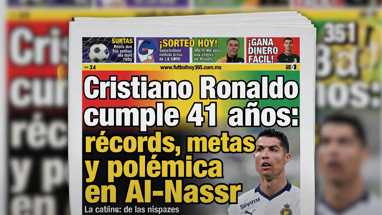 Cristiano Ronaldo cumple 41 años récords, metas y polémica en Al-Nassr