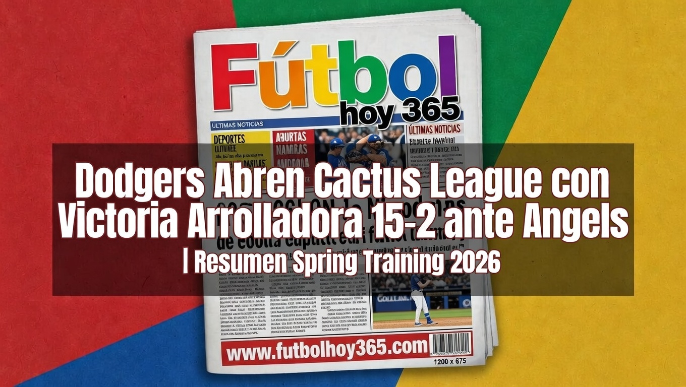 Dodgers Abren Cactus League con Victoria Arrolladora 15-2 ante Angels Resumen Spring Training 2026