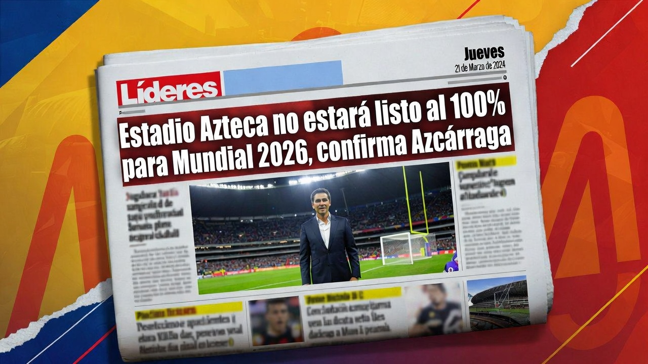 Estadio Azteca no estará listo al 100% para Mundial 2026, confirma Azcárraga