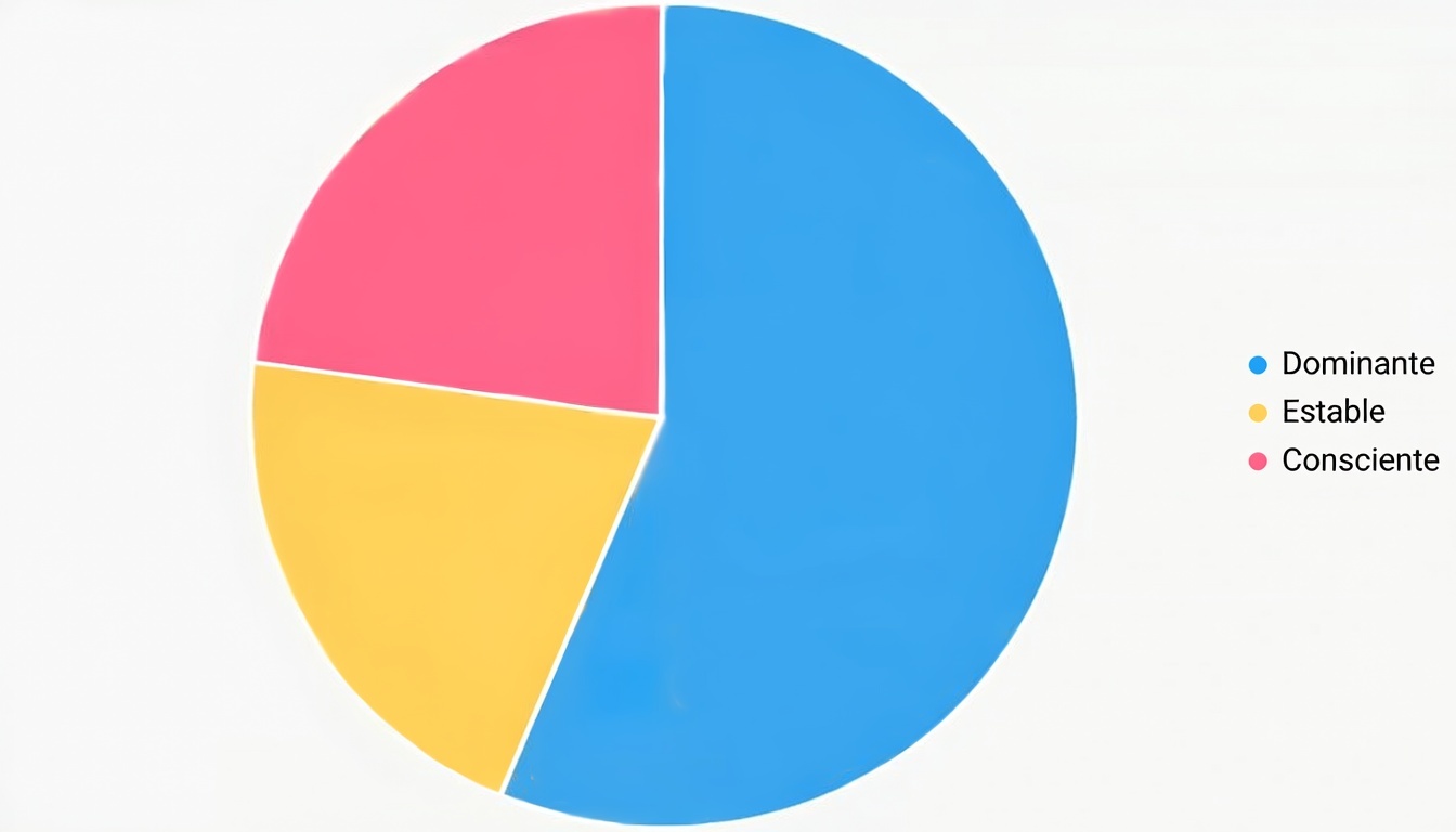 Este pastel muestra distribución de probabilidades.