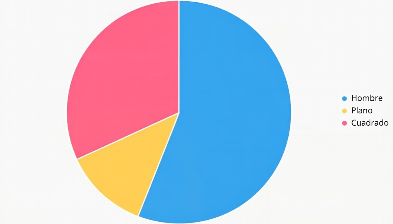 Este pastel muestra distribución de probabilidades.