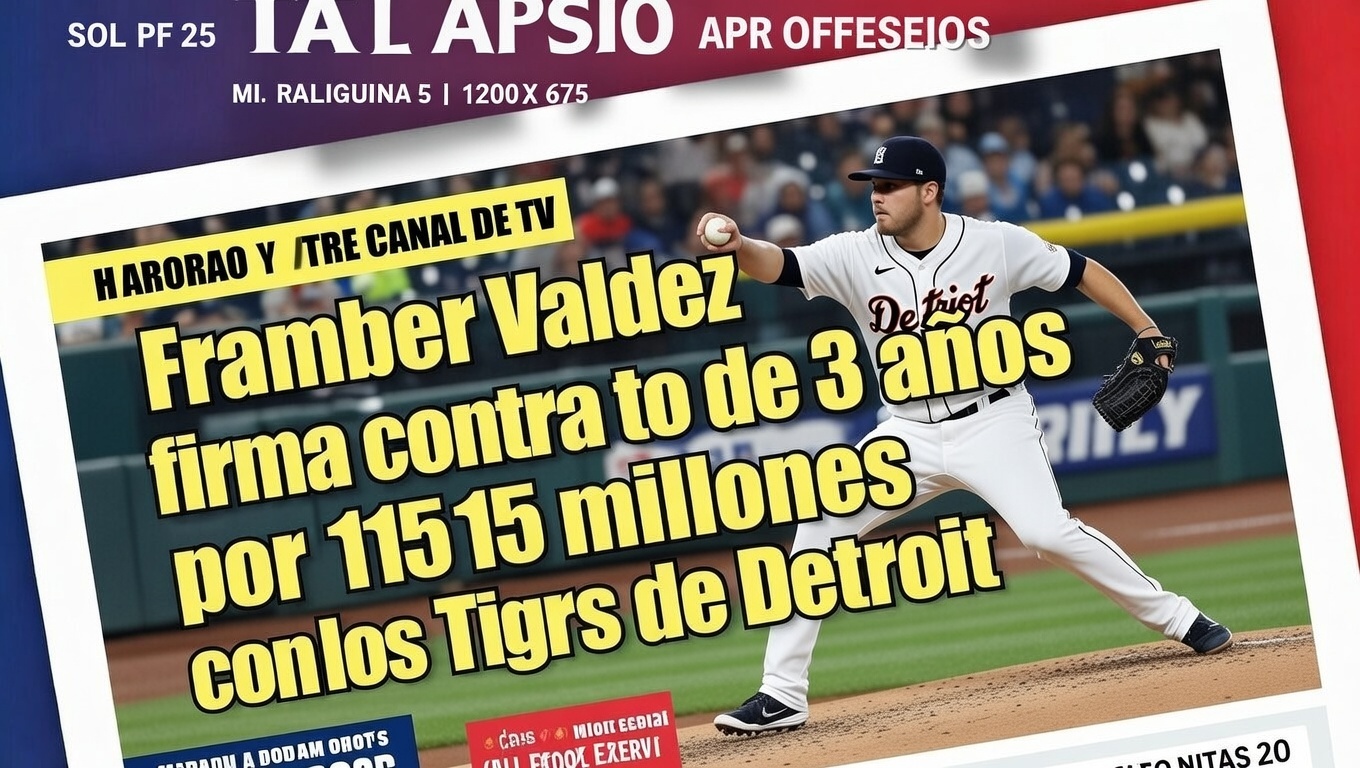 Framber Valdez firma contrato de 3 años por 115 millones con los Tigres de Detroit