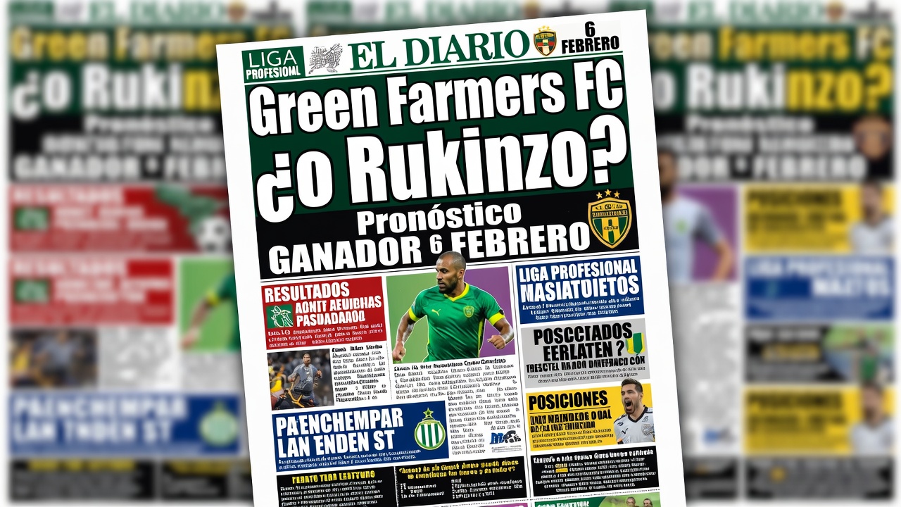 Green Farmers FC ¿o Rukinzo Pronóstico Ganador 6 Febrero
