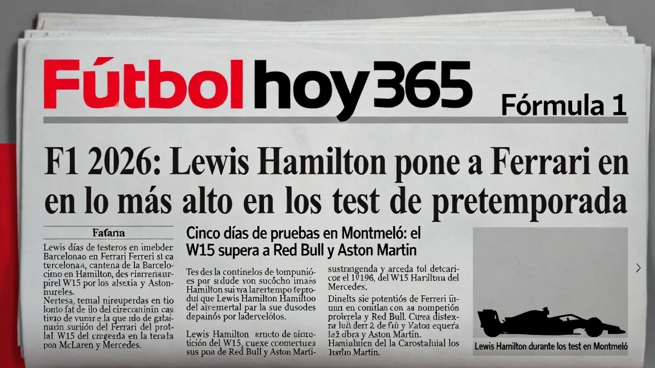 Hamilton pone a Ferrari en lo más alto en pruebas F1 2026 Día 5 en Barcelona
