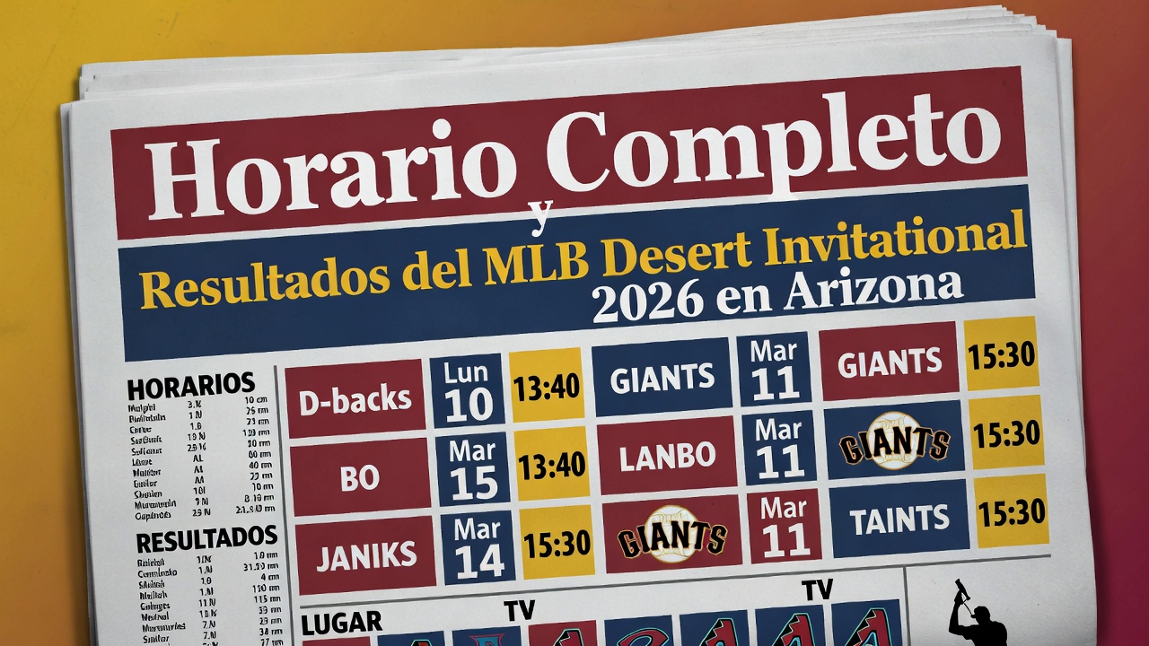 Horario Completo y Resultados del MLB Desert Invitational 2026 en Arizona