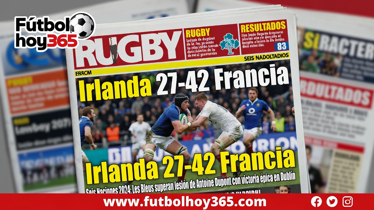 Irlanda 27-42 Francia Seis Naciones 2024 Les Bleus superan lesión de Antoine Dupont con victoria épica en Dublín