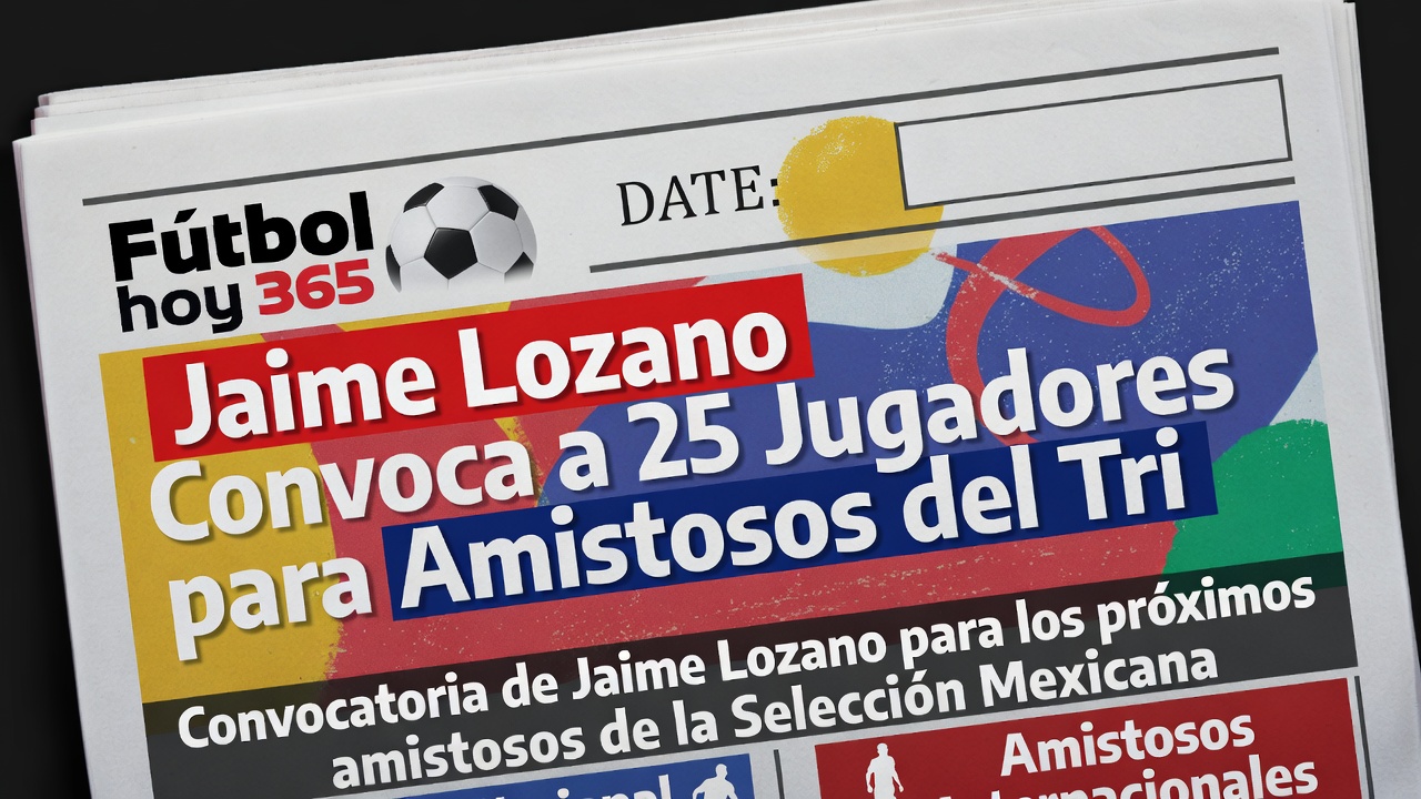 Jaime Lozano Convoca a 25 Jugadores para Amistosos del Tri