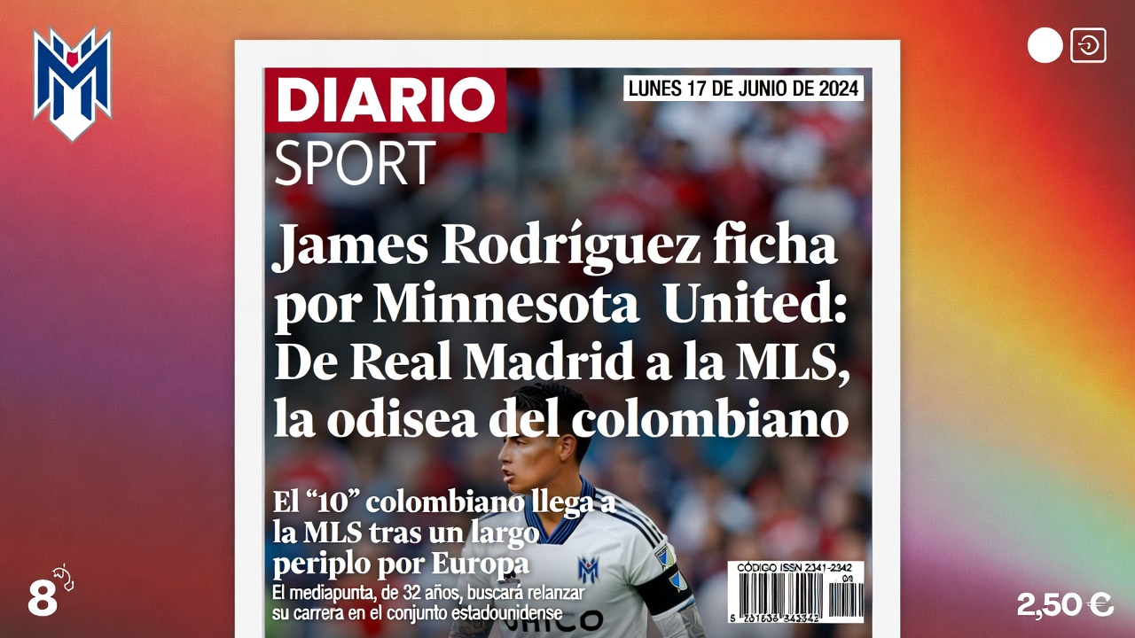 James Rodríguez ficha por Minnesota United De Real Madrid a la MLS, la odisea del colombiano