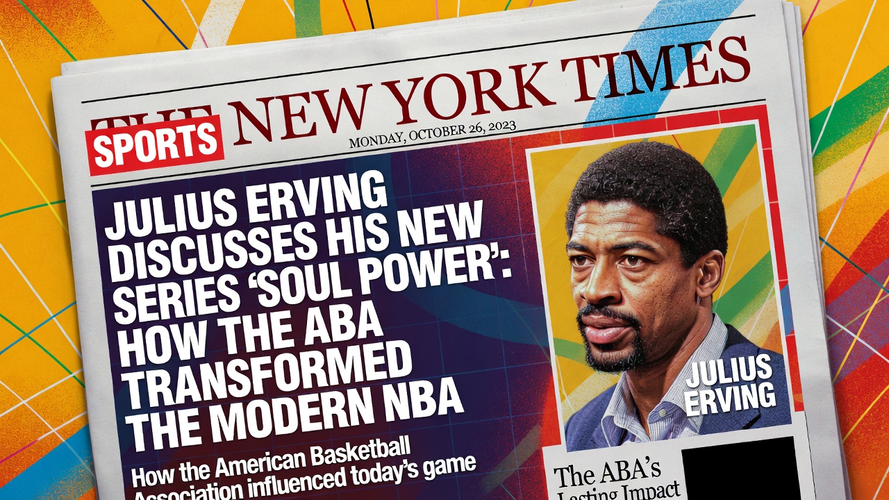 Julius Erving Habla de su Nueva Serie 'Soul Power' Cómo la ABA Transformó la NBA Moderna