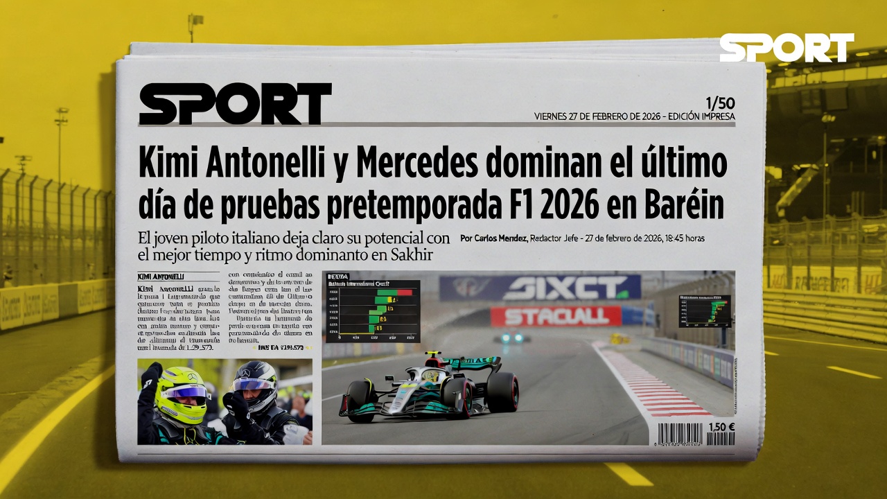 Kimi Antonelli y Mercedes dominan el último día de pruebas pretemporada F1 2026 en Baréin