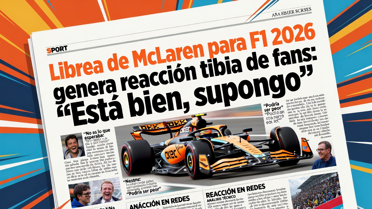 Librea de McLaren para F1 2026 genera reacción tibia de fans Está bien, supongo