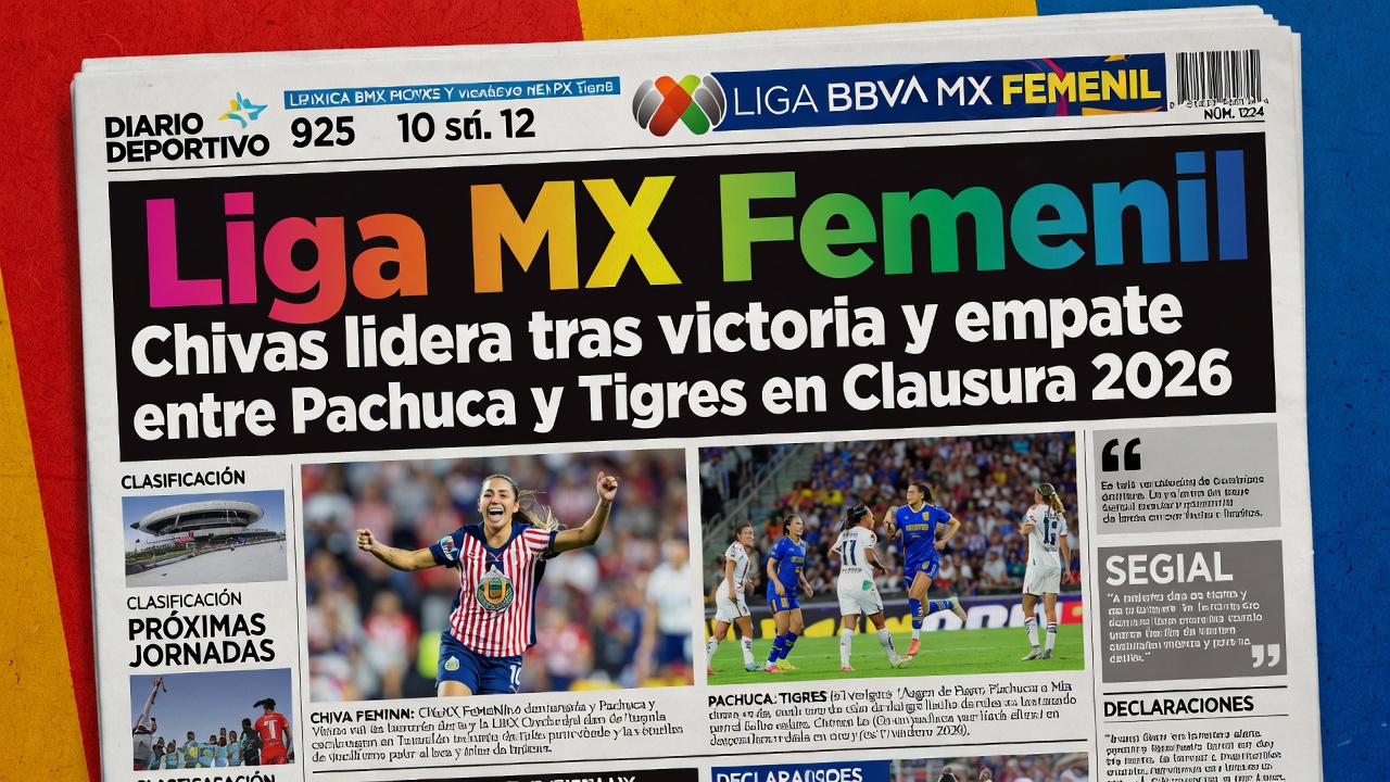 Liga MX Femenil Chivas lidera tras victoria y empate entre Pachuca y Tigres en Clausura 2026