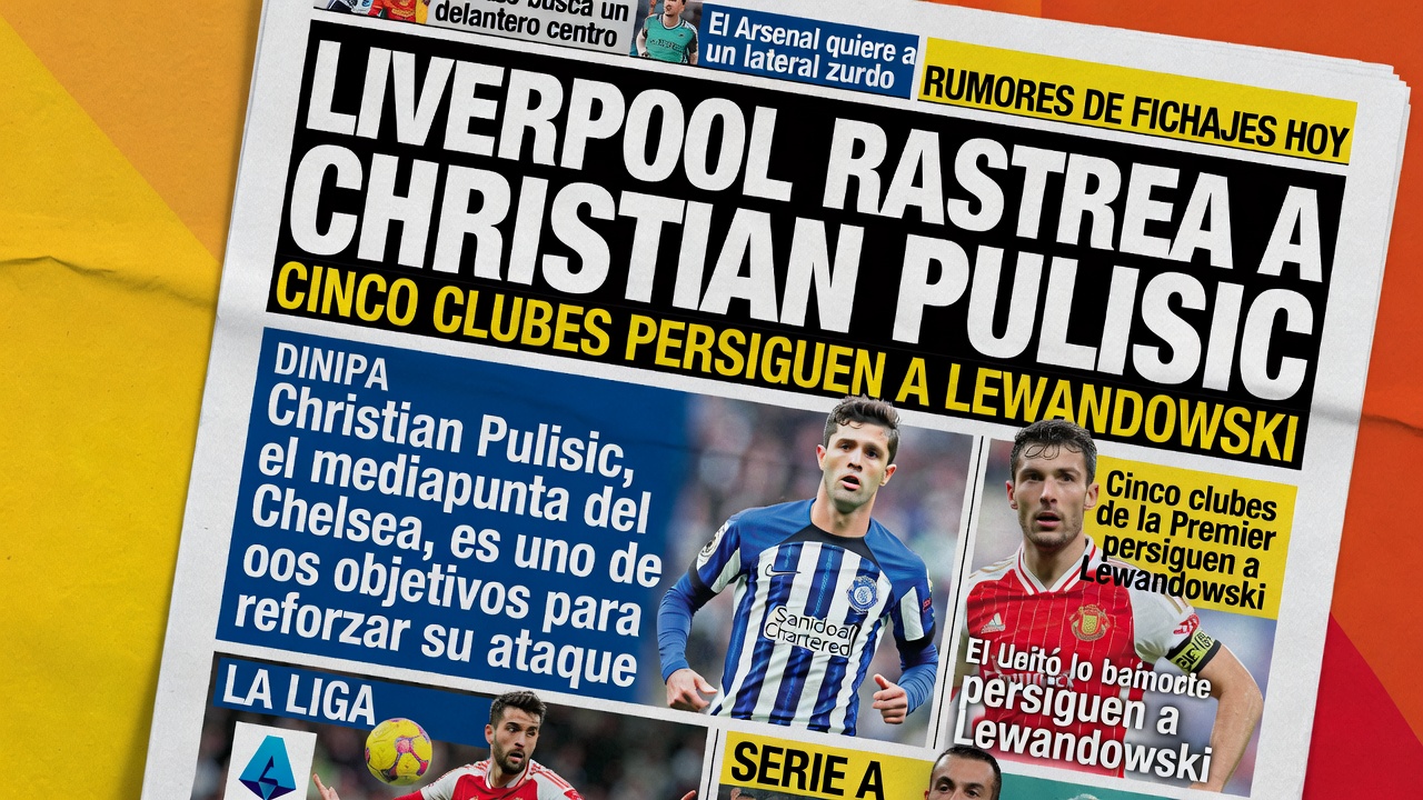 Liverpool Rastrea a Christian Pulisic: Cinco Clubes Persiguen a Lewandowski | Rumores de Fichajes Hoy