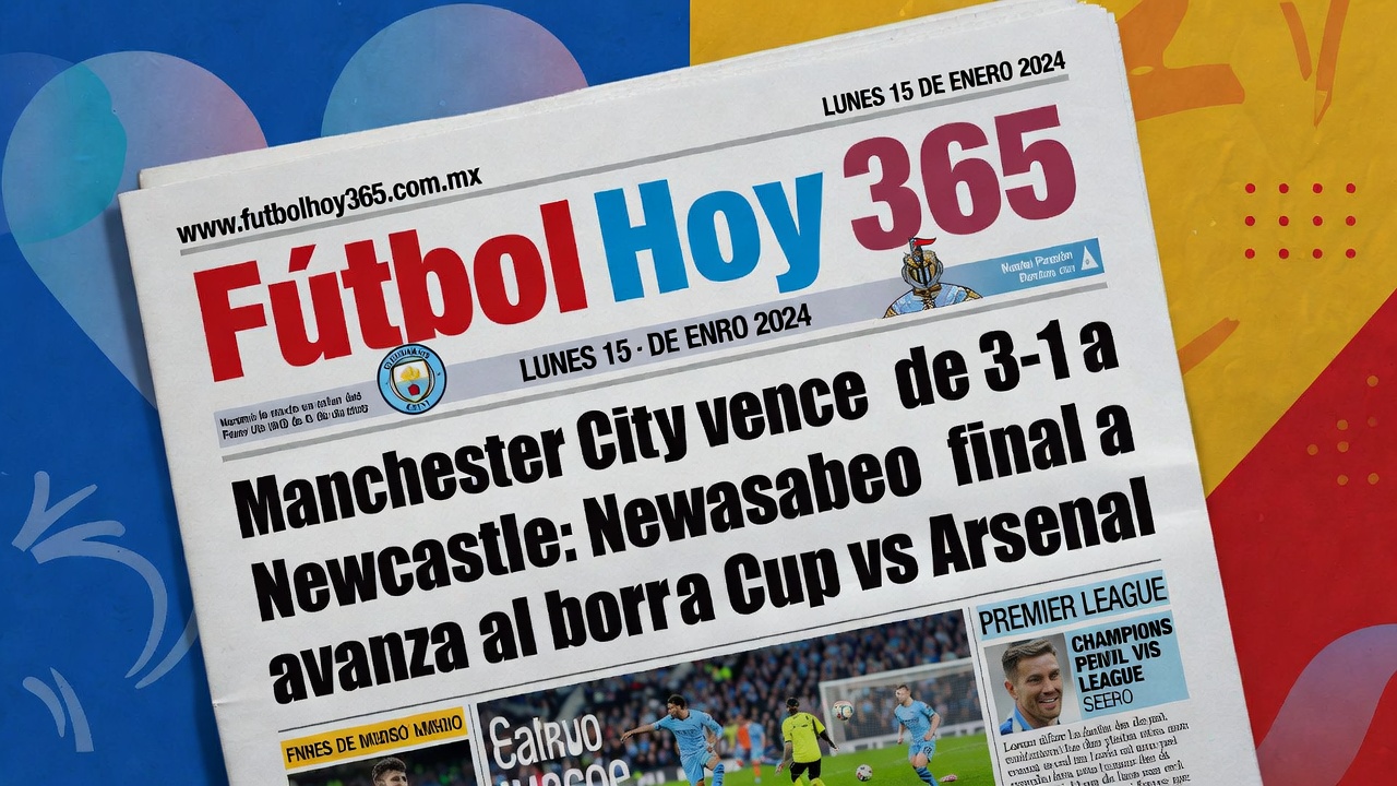 Manchester City vence 3-1 a Newcastle avanza a final de Carabao Cup vs Arsenal