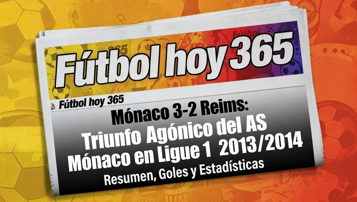 Mónaco 3-2 Reims Triunfo Agónico del AS Mónaco en Ligue 1 20132014 Resumen, Goles y Estadísticas