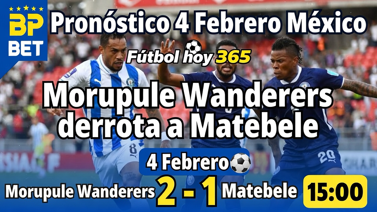 Morupule Wanderers vence a Matebele Pronóstico 4 Febrero México