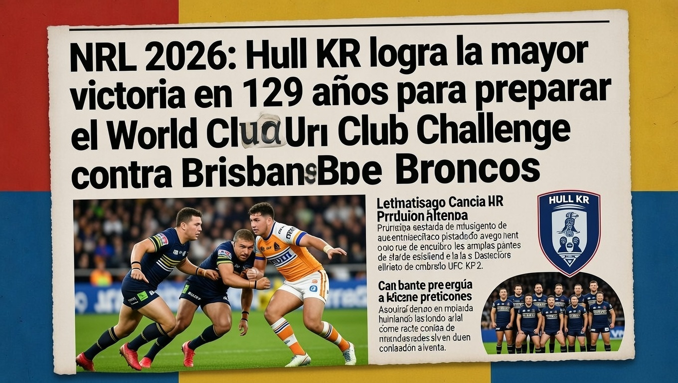 NRL 2026 Hull KR logra la mayor victoria en 129 años para preparar el World Club Challenge contra Brisbane Broncos