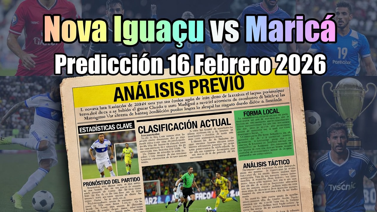 Nova Iguaçu vs Maricá Predicción 16 Febrero 2026