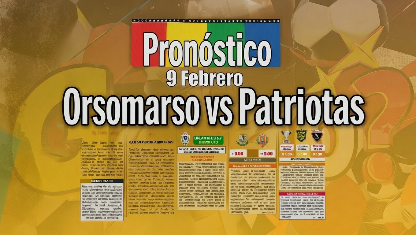Orsomarso vs Patriotas Pronóstico Ganador 9 Febrero