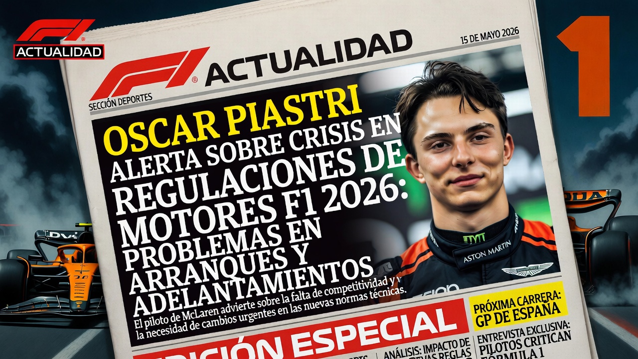 Oscar Piastri Alerta sobre Crisis en Regulaciones de Motores F1 2026 Problemas en Arranques y Adelantamientos