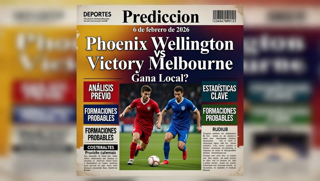 Phoenix Wellington vs Victory Melbourne ¿Gana Local Pronóstico 6 Febrero México