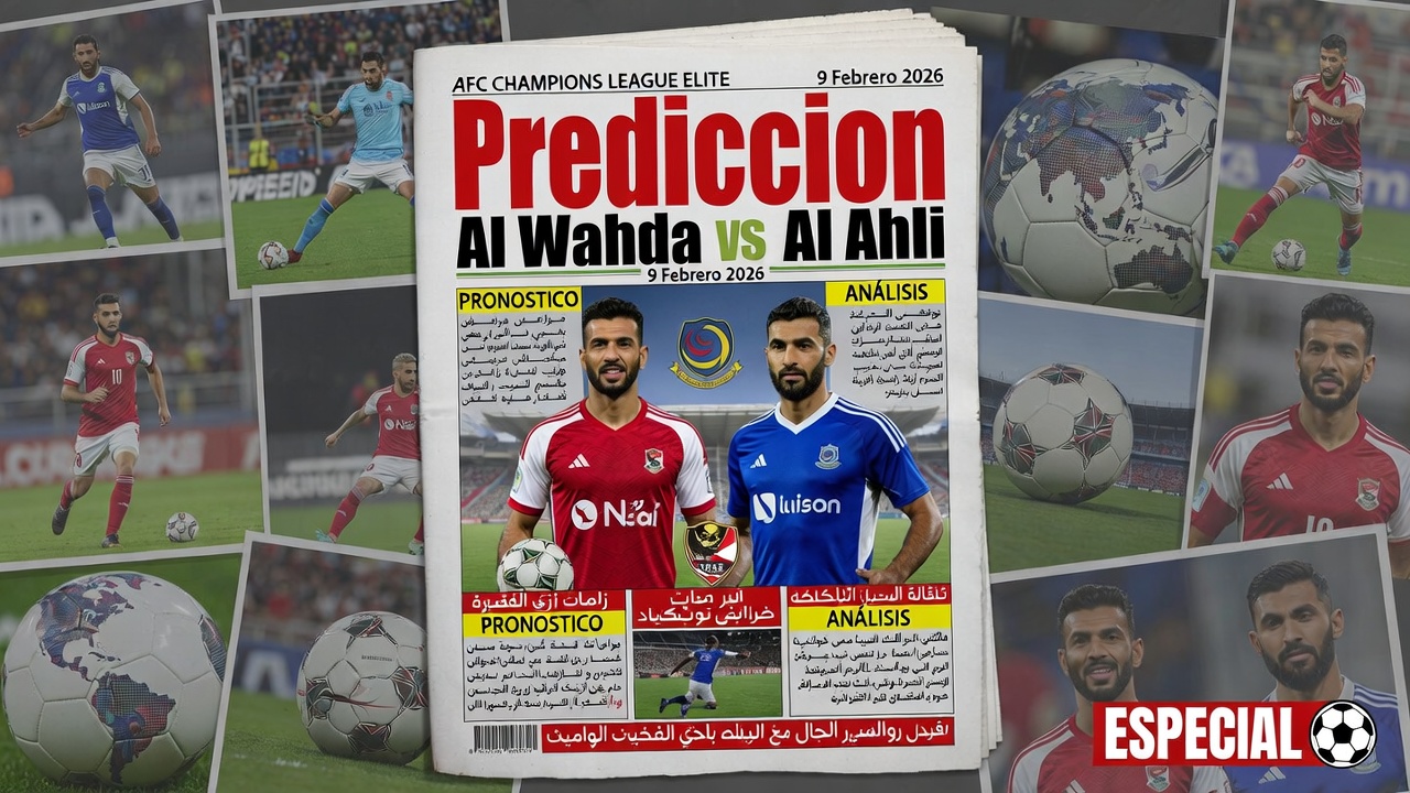 Prediccion Al Wahda vs Al Ahli AFC Champions League Elite 9 Febrero 2026
