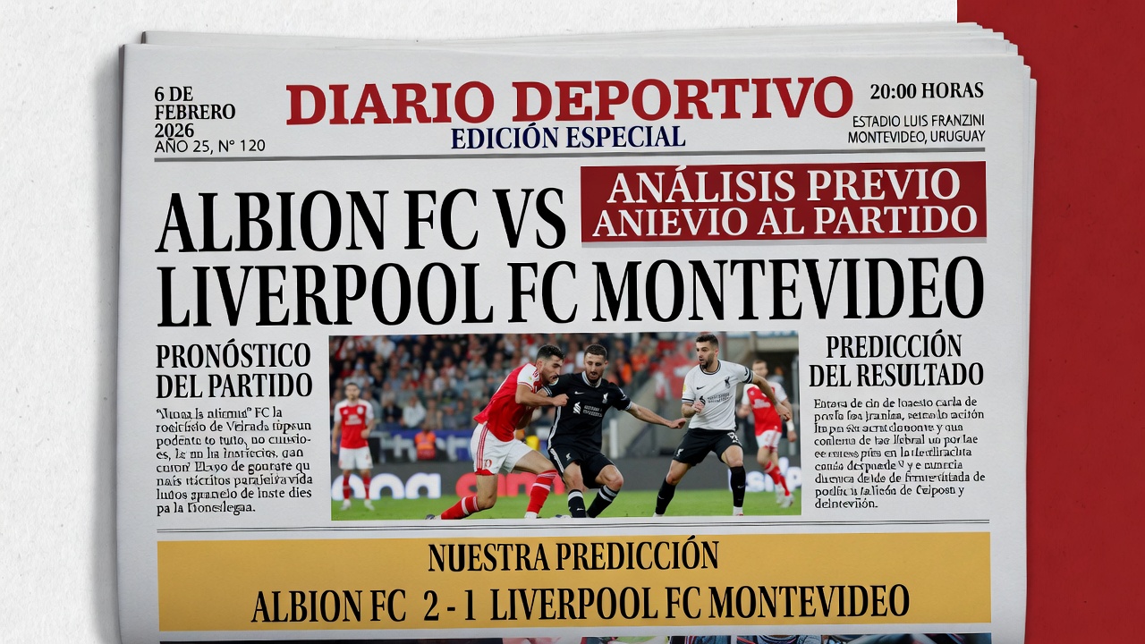 Prediccion Albion FC vs Liverpool FC Montevideo 6 febrero 2026