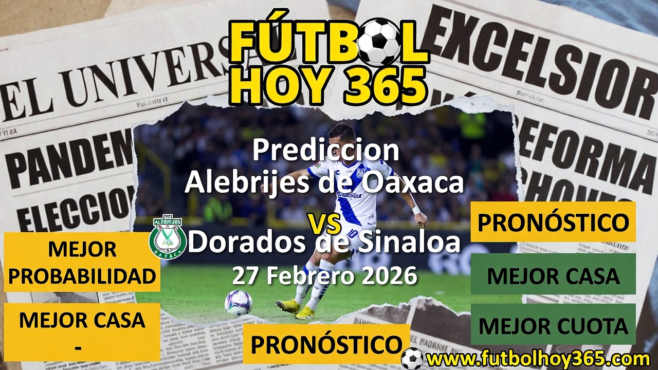 Prediccion Alebrijes de Oaxaca vs Dorados de Sinaloa 27 Febrero 2026