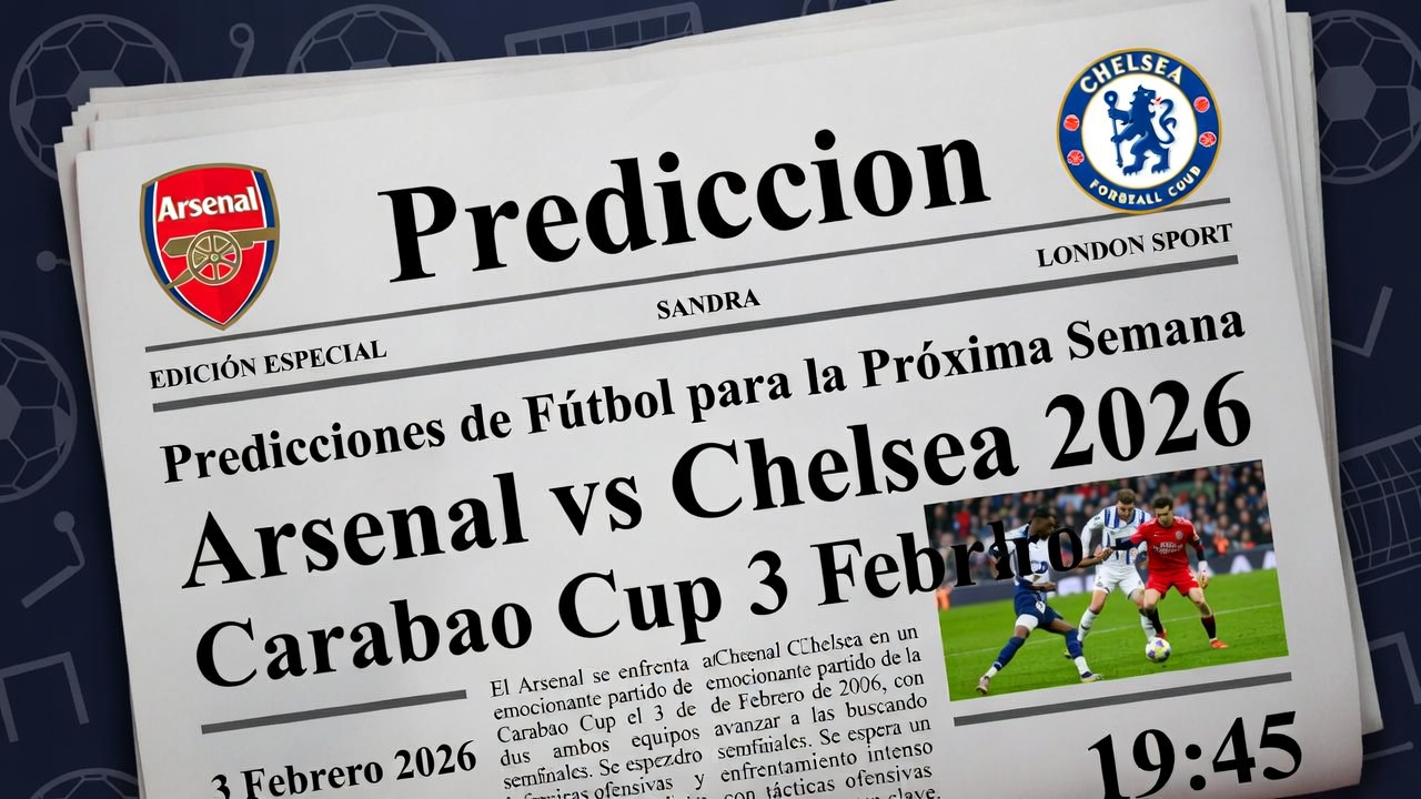 Prediccion Arsenal vs Chelsea Carabao Cup 3 Febrero 2026