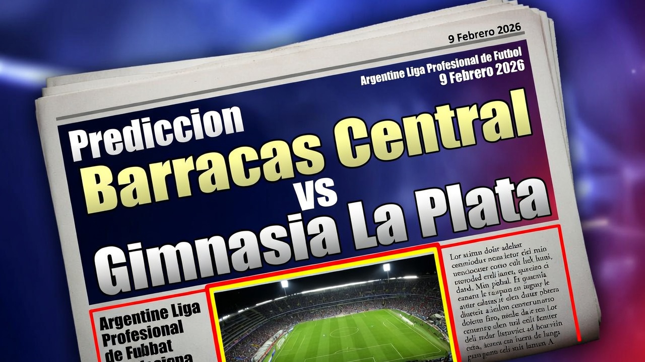 Prediccion Barracas Central vs Gimnasia La Plata Argentine Liga Profesional de Futbol 9 Febrero 2026