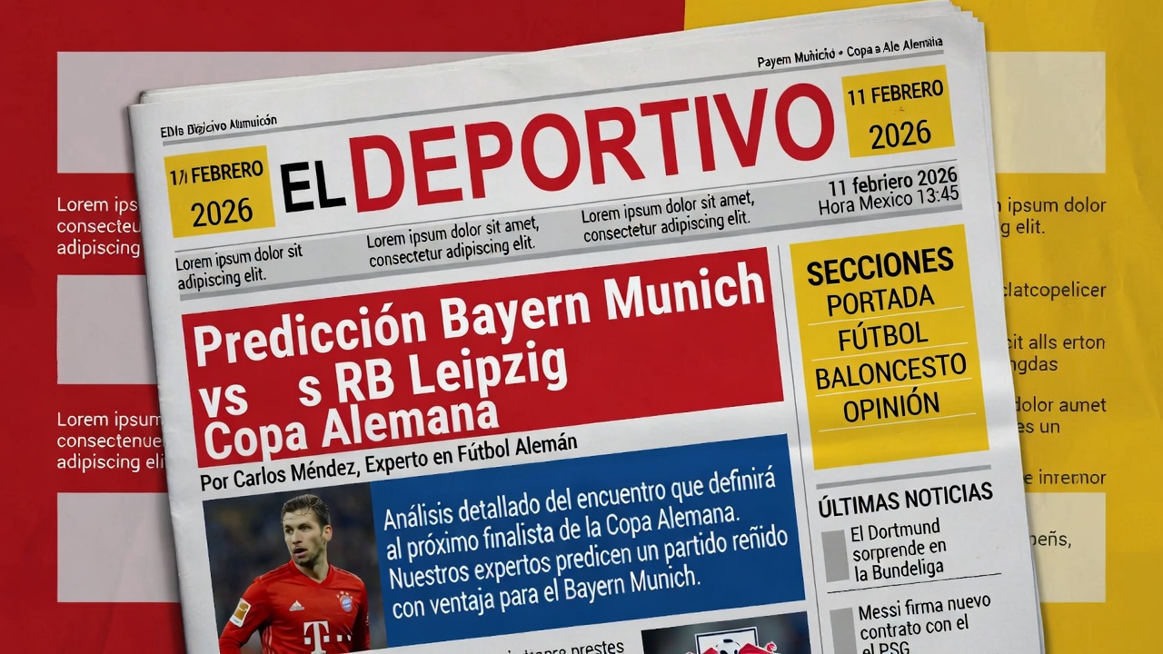 Predicción Bayern Munich vs RB Leipzig Copa Alemana 11 febrero 2026