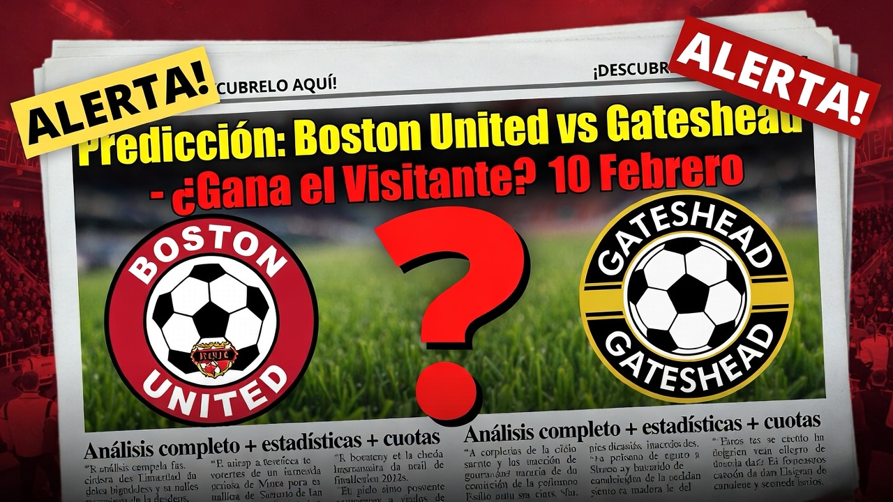Predicción Boston United vs Gateshead - ¿Gana el Visitante 10 Febrero