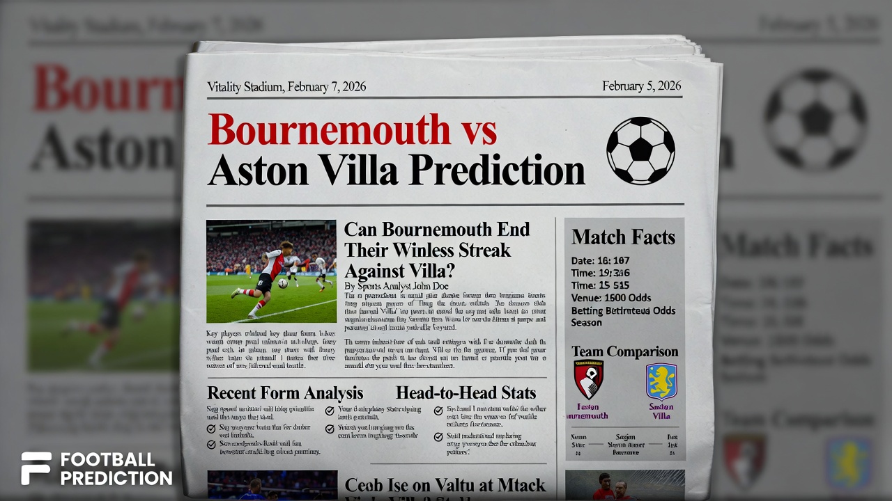 Prediccion Bournemouth vs Aston Villa 7 Febrero 2026