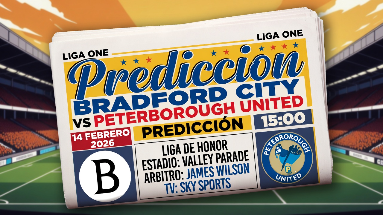 Prediccion Bradford City vs Peterborough United League One 14 Febrero 2026