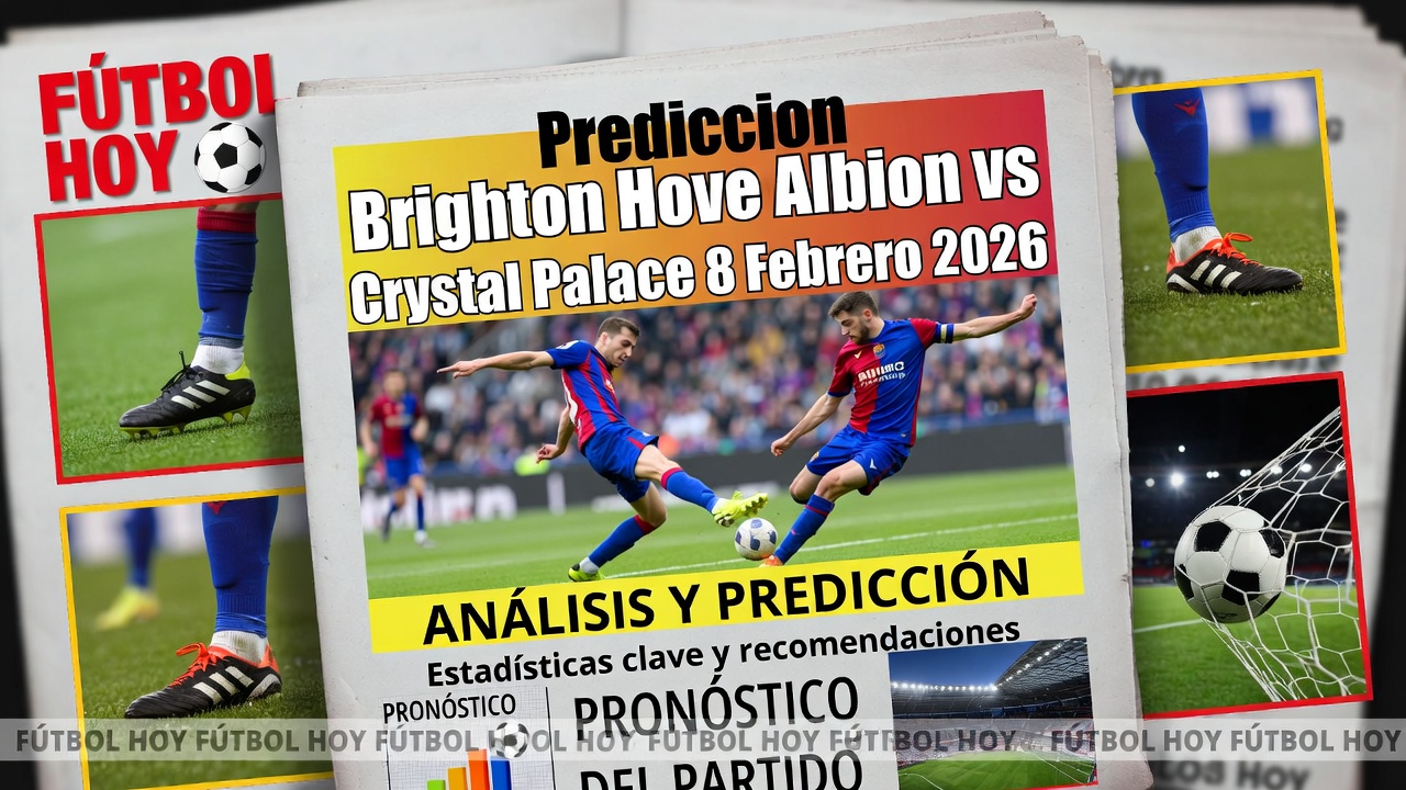 Prediccion Brighton Hove Albion vs Crystal Palace 8 Febrero 2026