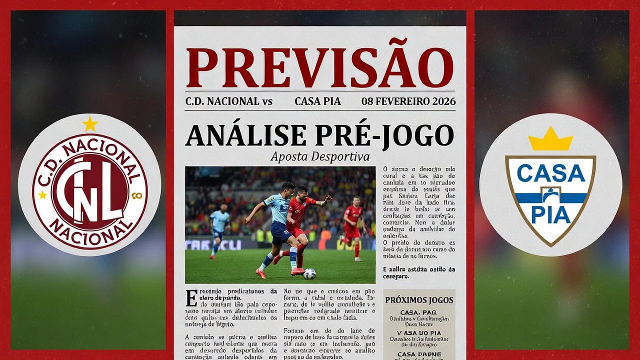 Prediccion C.D. Nacional vs Casa Pia 8 febrero 2026