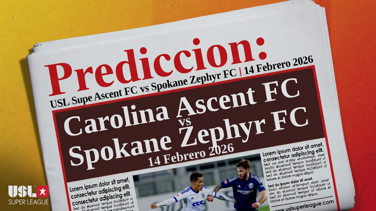 Prediccion Carolina Ascent FC vs Spokane Zephyr FC USL Super League 14 Febrero 2026