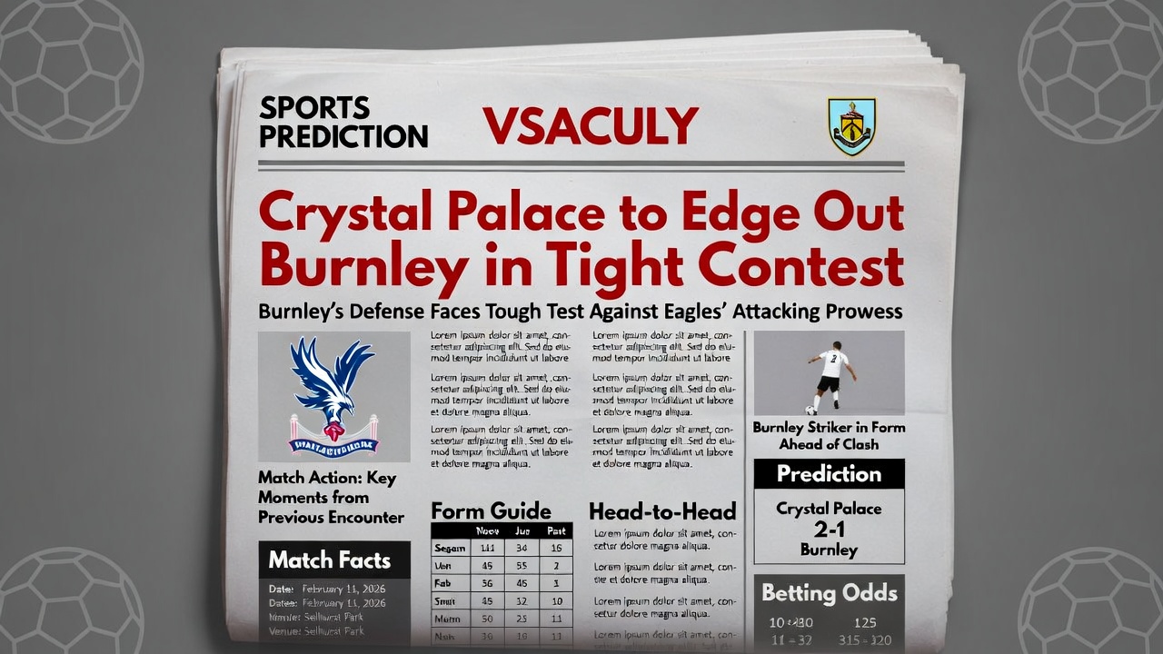 Prediccion Crystal Palace vs Burnley 11 febrero 2026