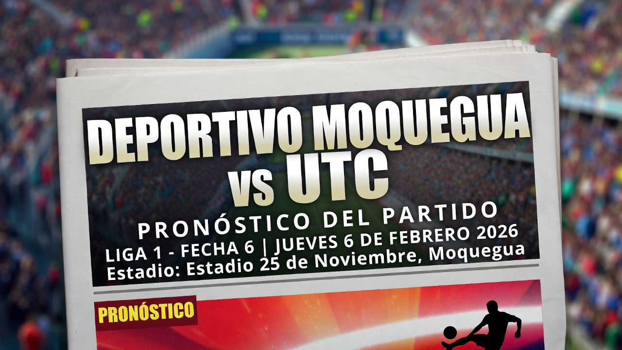 Prediccion Deportivo Moquegua vs UTC Liga 1 6 febrero 2026