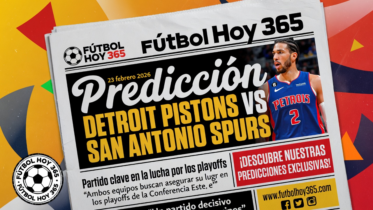 Predicción Detroit Pistons vs San Antonio Spurs 23 febrero 2026