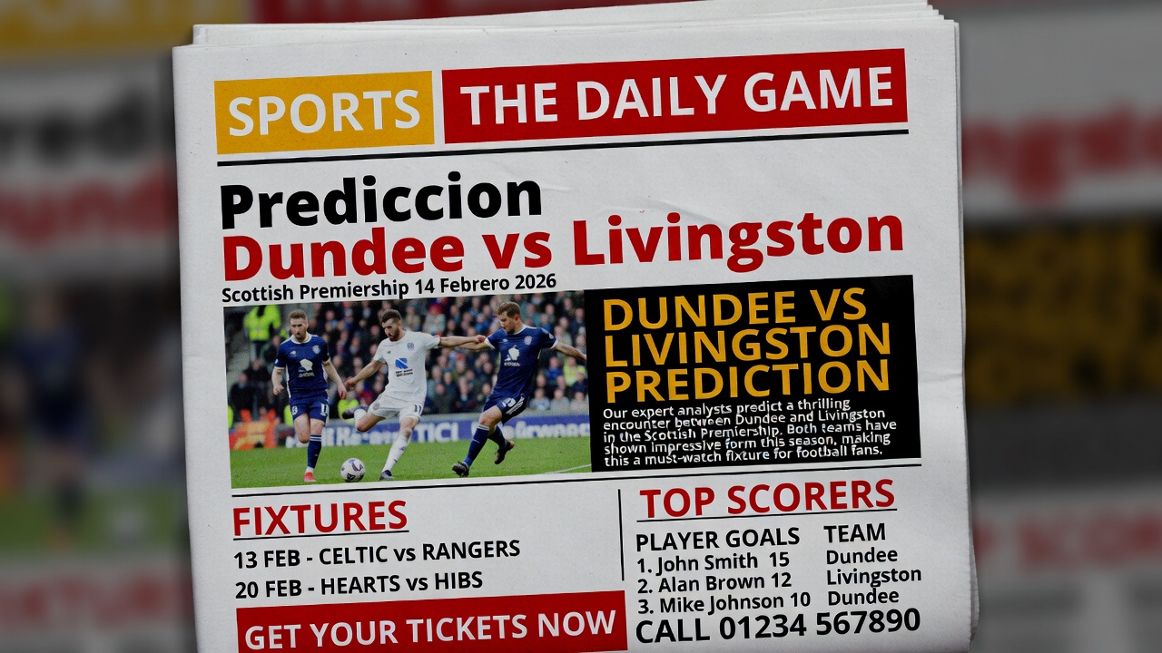 Prediccion Dundee vs Livingston Scottish Premiership 14 Febrero 2026