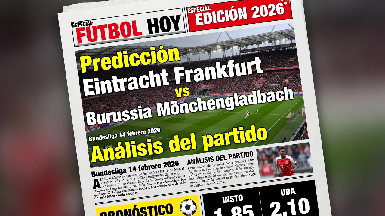 Predicción Eintracht Frankfurt vs Borussia Mönchengladbach Bundesliga 14 febrero 2026