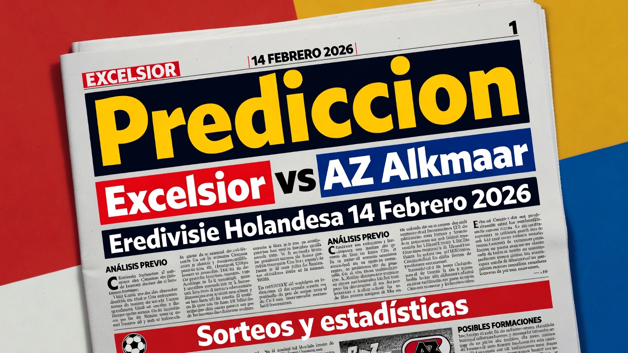Prediccion Excelsior vs AZ Alkmaar Eredivisie Holandesa 14 Febrero 2026