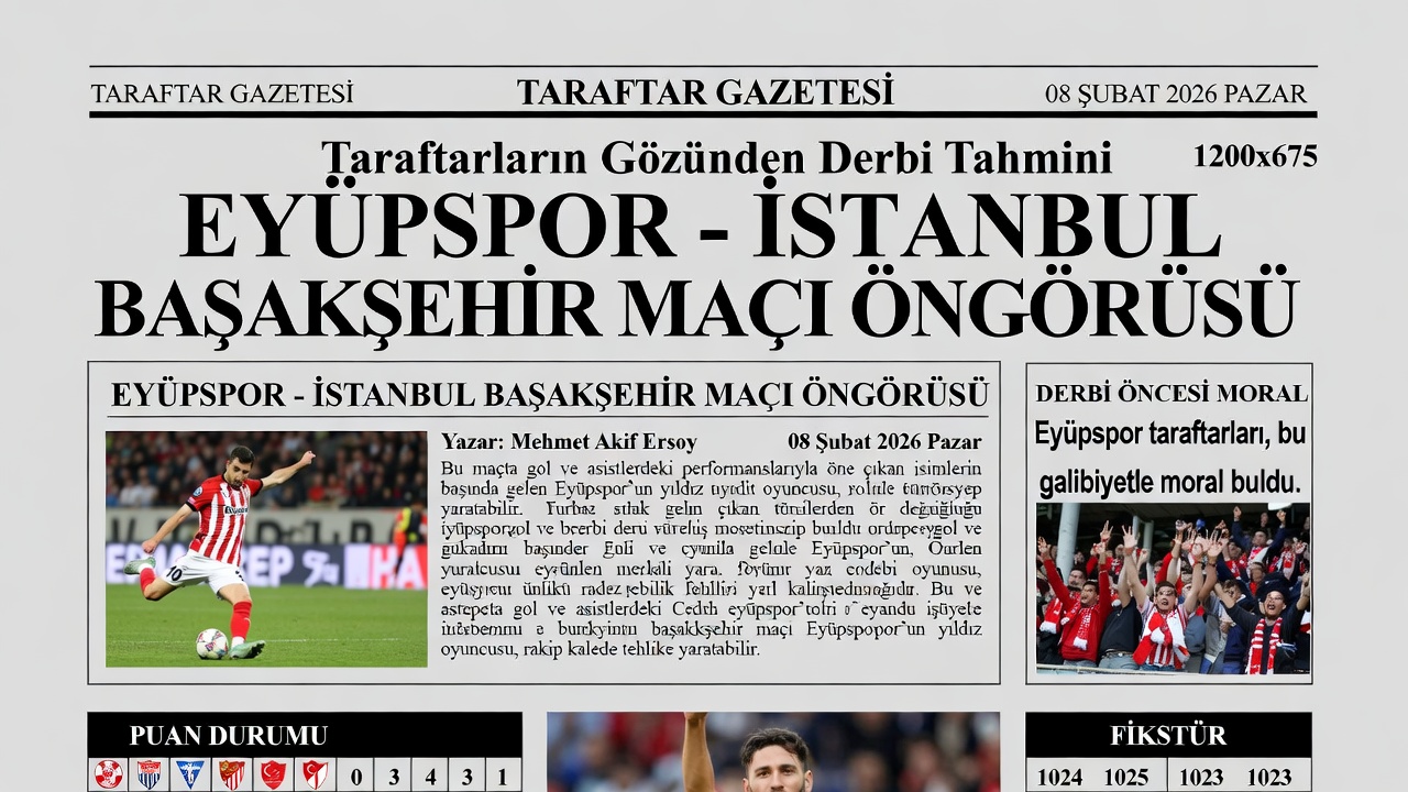 Prediccion Eyupspor vs Istanbul Basaksehir 8 febrero 2026