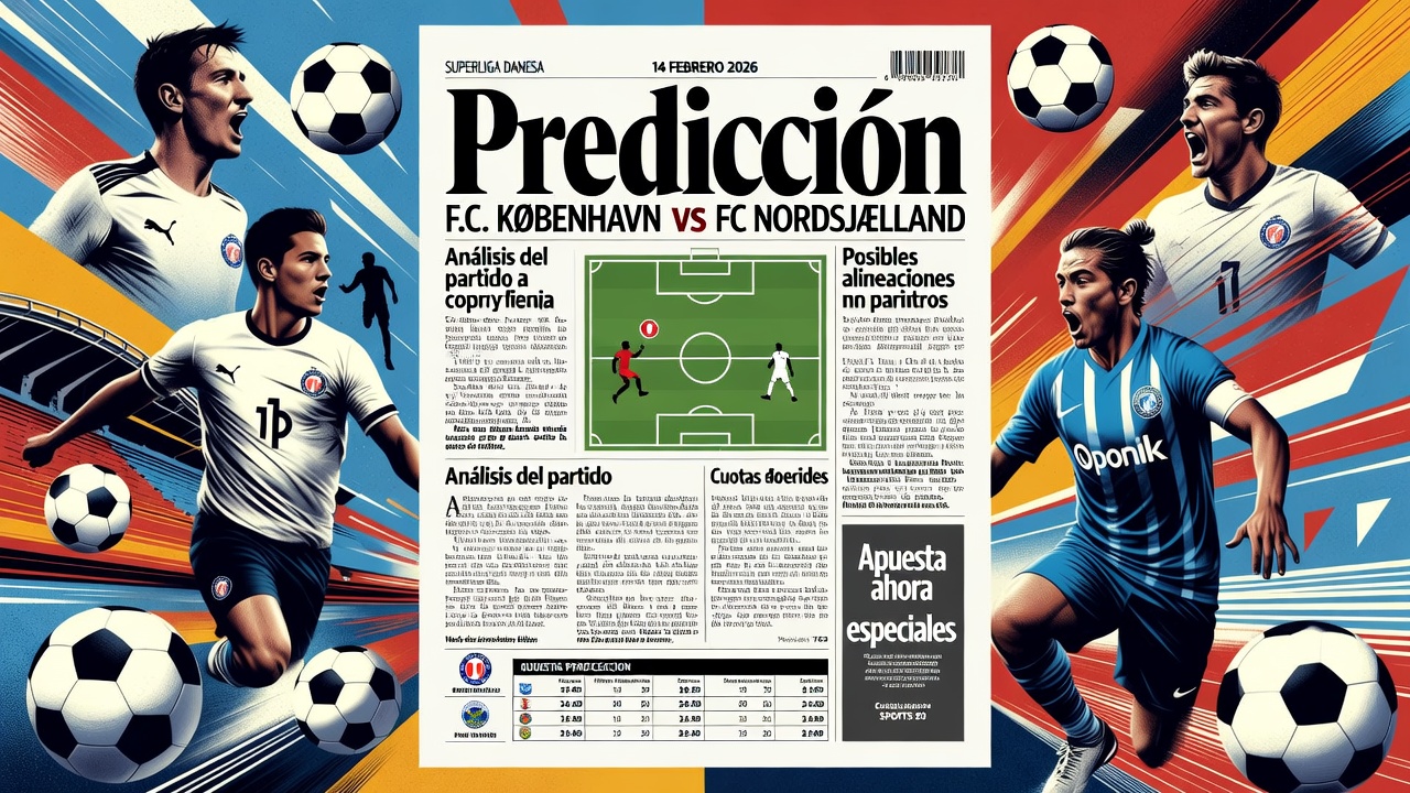 Predicción F.C. København vs FC Nordsjælland Danish Superliga 14 Febrero 2026