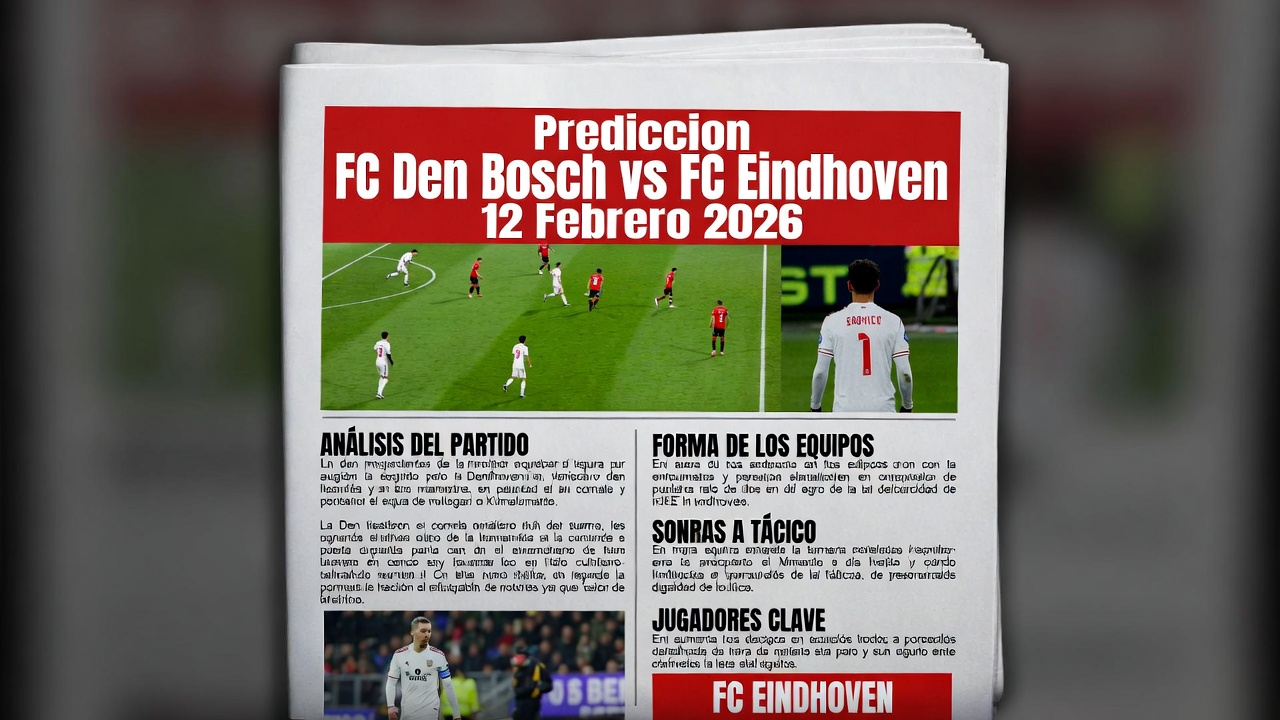 Prediccion FC Den Bosch vs FC Eindhoven 12 Febrero 2026
