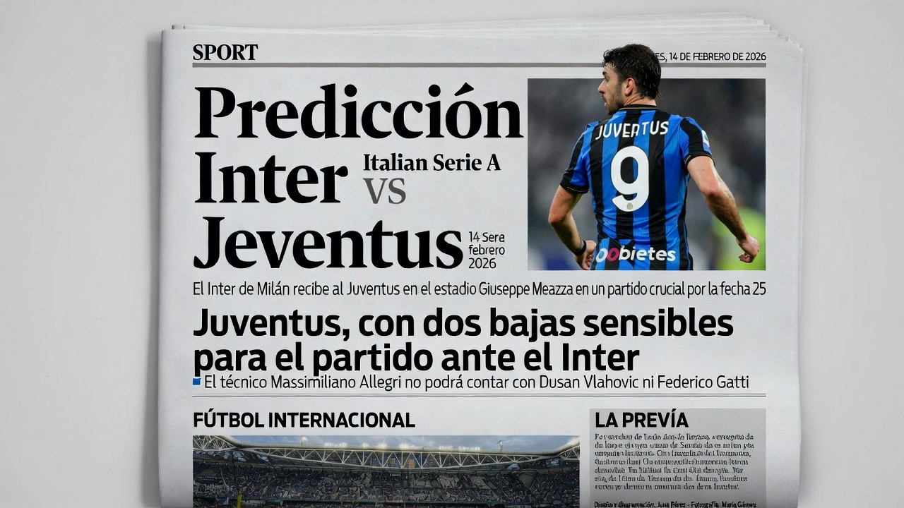 Predicción Inter vs Juventus Italian Serie A 14 febrero 2026