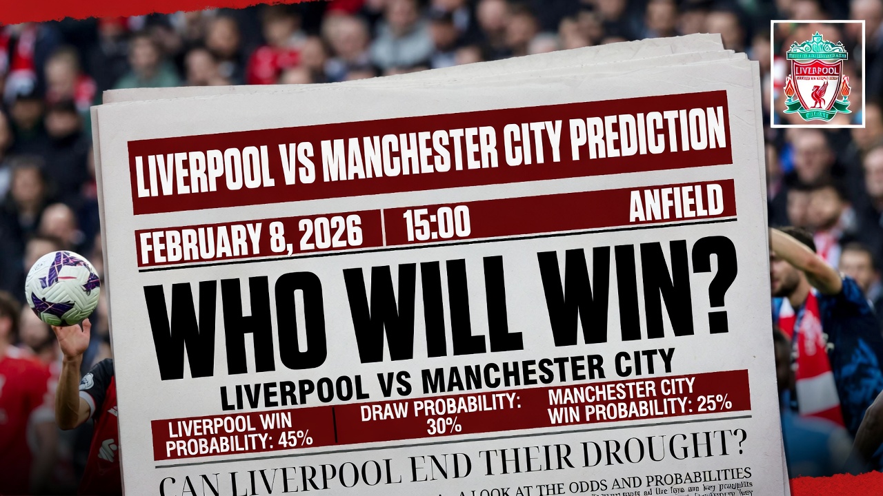 Prediccion Liverpool vs Manchester City 8 febrero 2026