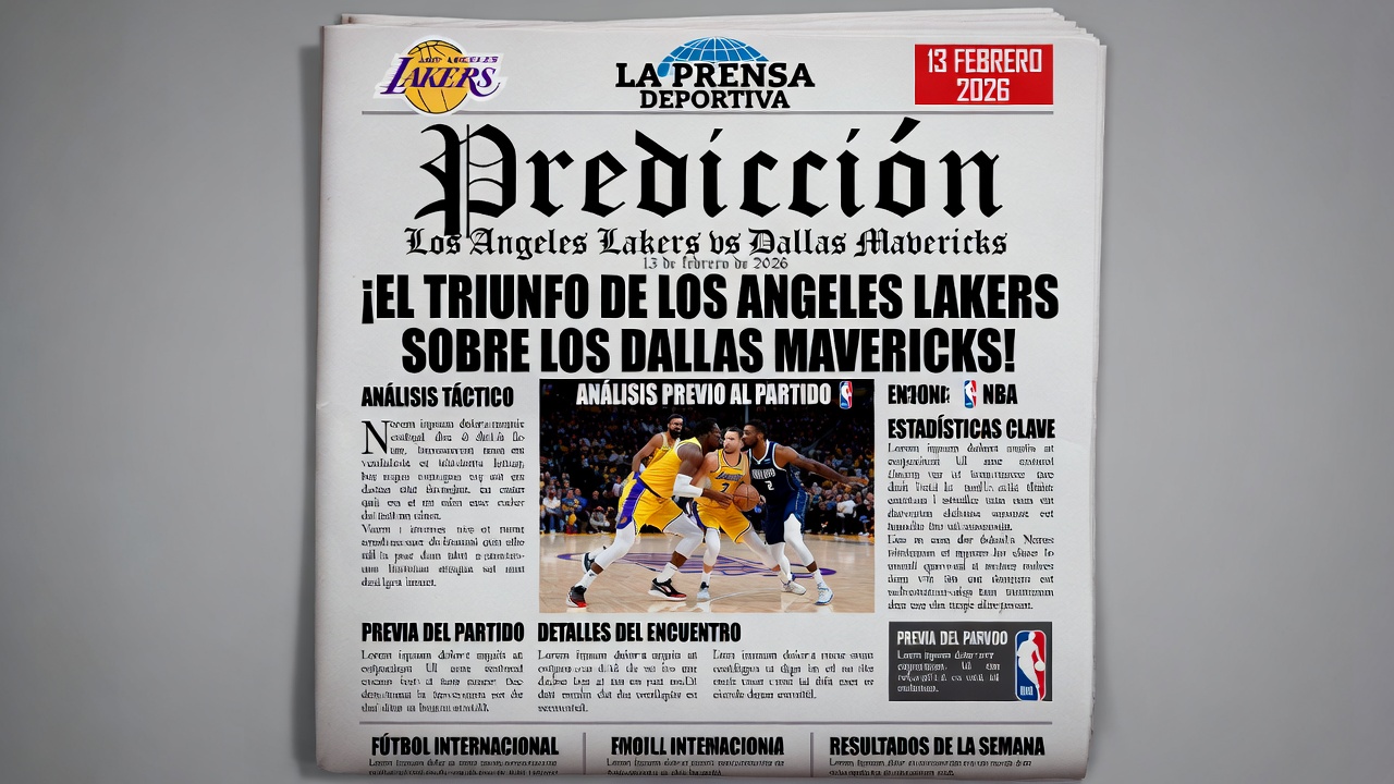 Predicción Los Angeles Lakers vs Dallas Mavericks en la NBA 13 de febrero de 2026