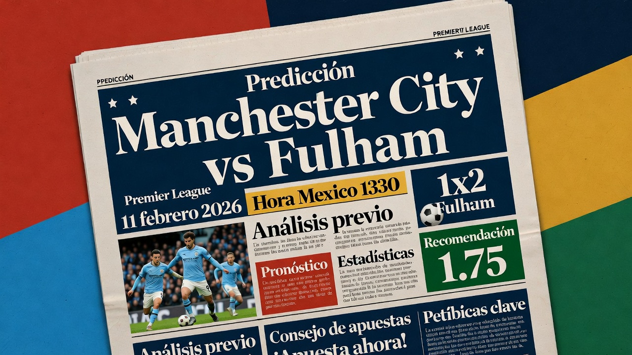 Predicción Manchester City vs Fulham Premier League 11 febrero 2026